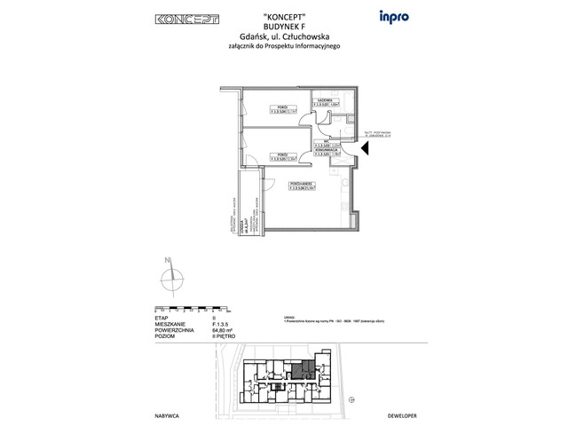 Mieszkanie w inwestycji Koncept, symbol F-F.1.3.5 » nportal.pl