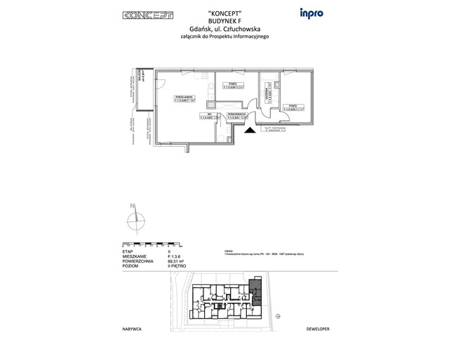 Mieszkanie w inwestycji Koncept, symbol F-F.1.3.6 » nportal.pl