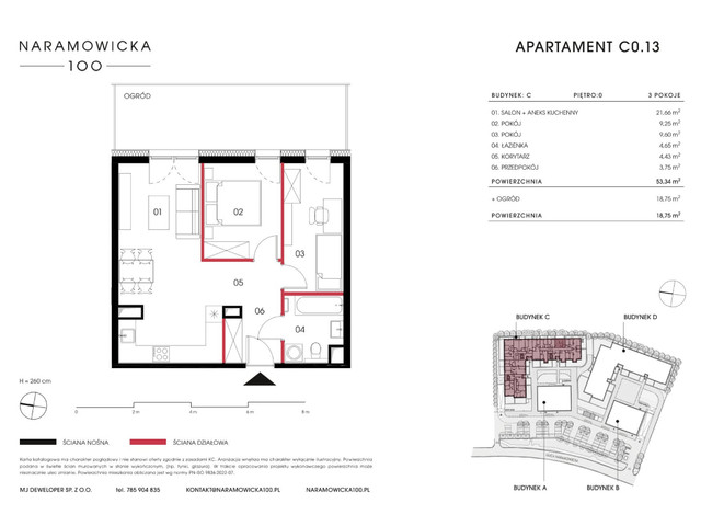 Mieszkanie w inwestycji Naramowicka 100, symbol C-C0.13 » nportal.pl