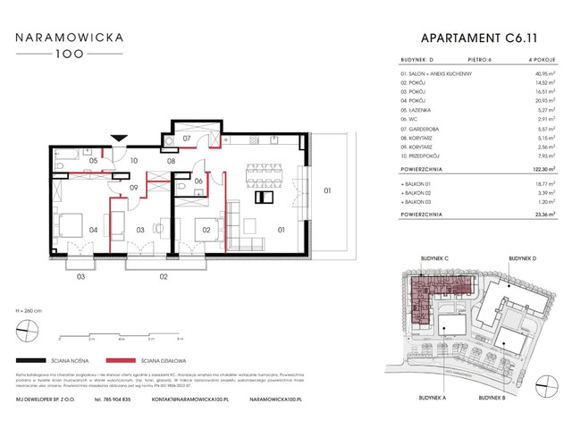 Mieszkanie w inwestycji Naramowicka 100, symbol C-C6.11 » nportal.pl