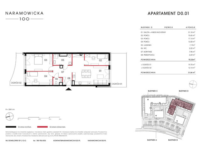 Mieszkanie w inwestycji Naramowicka 100, symbol D-D0.01 » nportal.pl