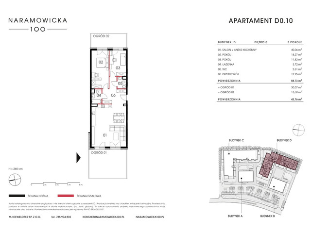 Mieszkanie w inwestycji Naramowicka 100, symbol D-D0.10 » nportal.pl