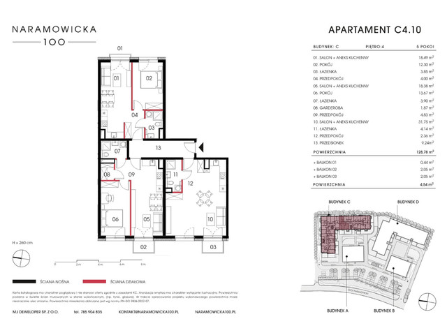 Mieszkanie w inwestycji Naramowicka 100, symbol C-C4.10 » nportal.pl