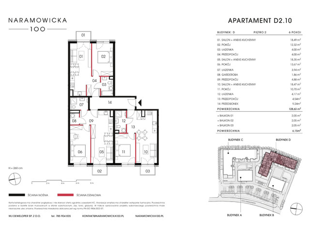 Mieszkanie w inwestycji Naramowicka 100, symbol D-D2.10 » nportal.pl