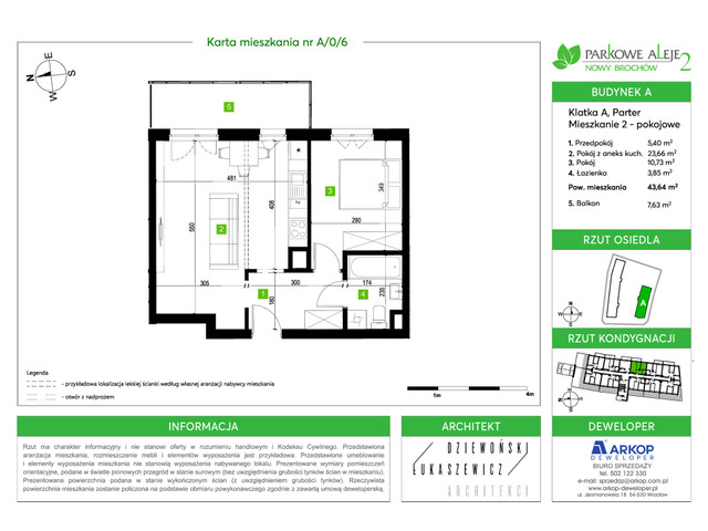 Mieszkanie w inwestycji Osiedle Parkowe Aleje 2, symbol A-A/0/6 » nportal.pl