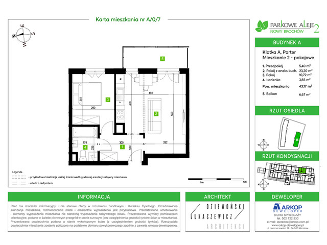 Mieszkanie w inwestycji Osiedle Parkowe Aleje 2, symbol A-A/0/7 » nportal.pl