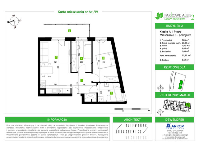 Mieszkanie w inwestycji Osiedle Parkowe Aleje 2, symbol A-A/1/19 » nportal.pl