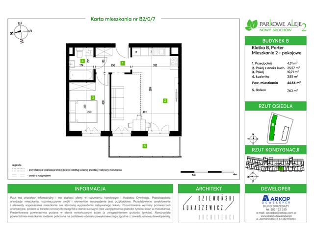 Mieszkanie w inwestycji Osiedle Parkowe Aleje 2, symbol B2-B2/0/7 » nportal.pl