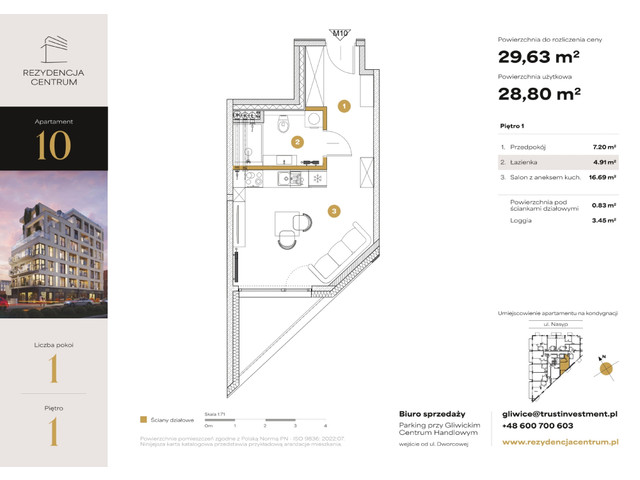 Mieszkanie w inwestycji Rezydencja Centrum, symbol M10 » nportal.pl