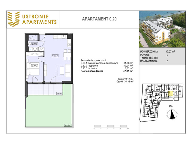 Mieszkanie w inwestycji Ustronie Apartments, budynek Deluxe, symbol 0_20 » nportal.pl