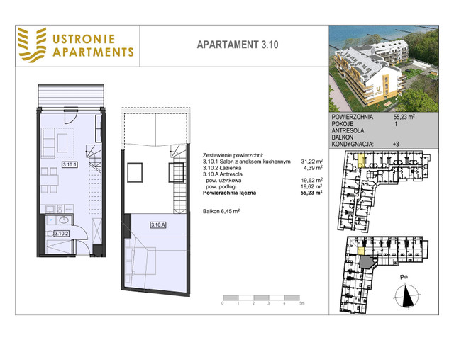Mieszkanie w inwestycji Ustronie Apartments, budynek Superior suite, symbol 3_10 » nportal.pl