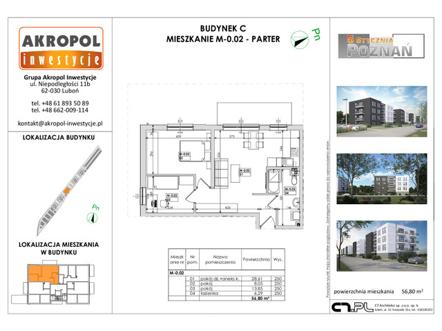 Mieszkanie w inwestycji Poznań ul. 5 Stycznia, symbol M-0.02.C » nportal.pl