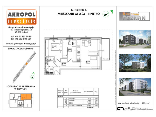 Mieszkanie w inwestycji Poznań ul. 5 Stycznia, symbol M-2.03.B » nportal.pl