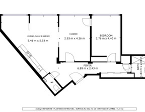 Mieszkanie na sprzedaż, Francja Paris, 578 027 dolar (2 225 404 zł), 62 m2, 100380712