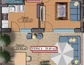 Mieszkanie na sprzedaż, Bułgaria София/sofia Дружба /Drujba , 121 037 dolar (495 040 zł), 72 m2, 99894578