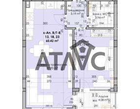 Mieszkanie na sprzedaż, Bułgaria Пловдив/plovdiv Южен/Iujen, 82 365 dolar (316 282 zł), 61 m2, 101114469