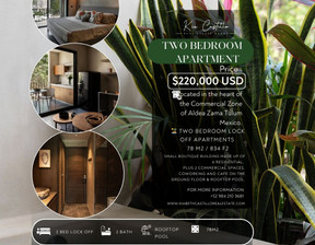 Mieszkanie na sprzedaż, Meksyk Tulum 5GXQ+Q3, 77760 Tulum, Quintana Roo, Mexico, 220 000 dolar (913 000 zł), 78 m2, 101836453